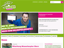 Tablet Screenshot of gruene-muensingen.ch
